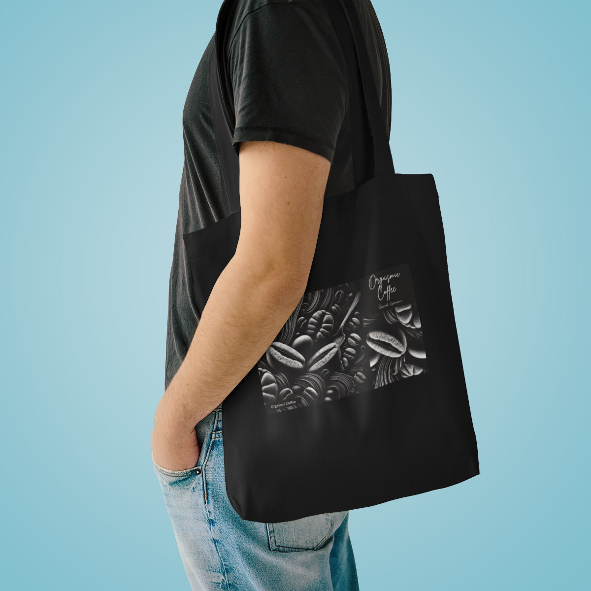 Tote Bag — Orgasmic Coffee Beans Graphic Canvas Tote